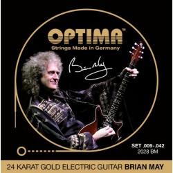 E-Gitarre 24K GOLD STRINGS Satz 'Brian May' Signature