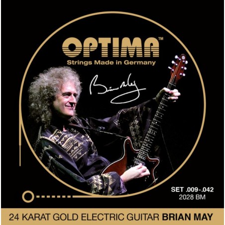 E-Gitarre 24K GOLD STRINGS Satz 'Brian May' Signature