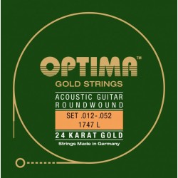 Akustik Gitarre 24K GOLD STRINGS Satz light