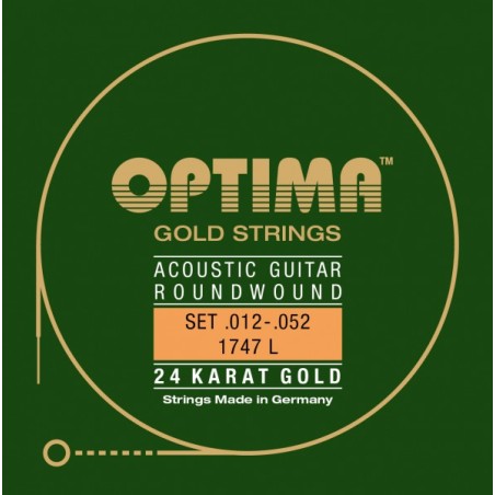 Akustik Gitarre 24K GOLD STRINGS Satz light