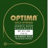 Akustik Gitarre 24K GOLD STRINGS Satz custom light