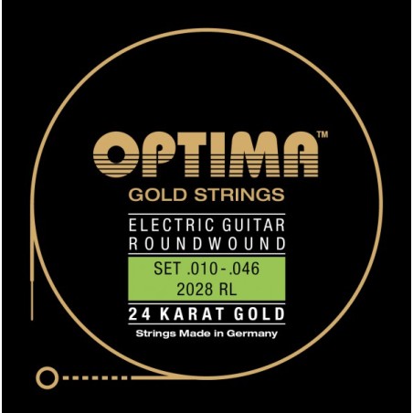E-Gitarre 24K GOLD STRINGS Satz regular light
