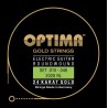E-Gitarre 24K GOLD STRINGS Satz regular light