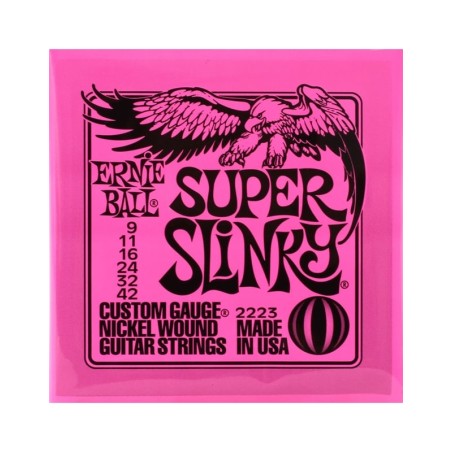 ERNIE BALL 2223 Super Slinky Nickel Wound Electric Guitar Strings .009-.042