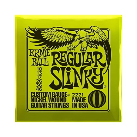 ERNIE BALL 2221 Electric Guitar Strings Regular Slinky Nickel Wound